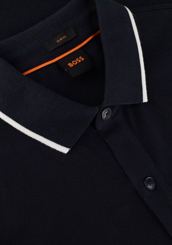 BOSS Passertip Polo Shirt - Men's - Dark Blue - Size S