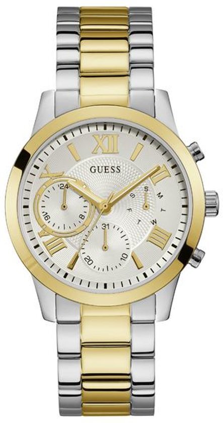 Guess Watches W1070L8 Roestvrij staal Zilverkleurig/ Goudkleurig