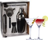 Excellent Houseware set à cocktails 5 pièces avec 4 verres à Martini 220 ML