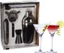 Excellent Houseware set à cocktails 5 pièces avec 4 verres à Martini 220 ML