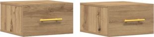 vidaXL Nachtkastje - Set van 2 - Bewerkt Hout - Artisan Eiken - 35 x 35 x 20 cm