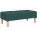Banc vert foncé 113 x 57 x 39 cm tissu CFW514695
