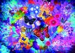 Grafika Puzzle Kleurrijke Bloemen en Vlinders - 500 Stukjes