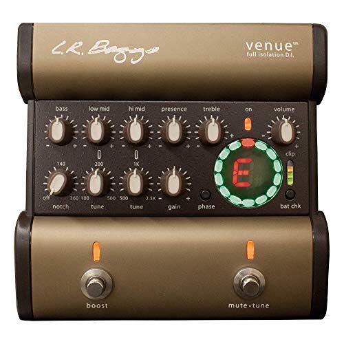LR Baggs VENUE DI Voetpedaal Preamp DI-Box 5-band EQ
