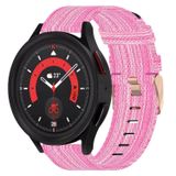 Wigento Samsung Geweven Nylon Band voor Galaxy Watch 6, 5, 4, Normal, Pro, Classic