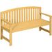 Pangivo Banc de jardin 2 places en bois de sapin résistant aux intempéries orange 143 x 51 x 85 cm
