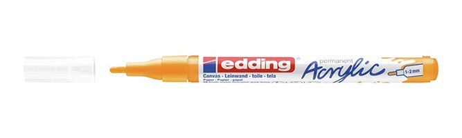 Edding 5300 acrylic marker fine geel