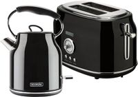 Bourgini Retro Waterkoker Broodrooster Set Zwart