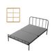 VEVOR Sommier à Lattes, 2 Pièces, Planche de Lit Bunkie, Épaisseur 38,1 mm avec Tissu Oxford 200D, Support sous Matelas pour Lit Simple Twin Size, pour Chambre, Dortoirs, Hôtels, 9500x1900 mm, Gris