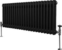 MonsterShop 2-kolomsradiator - zwart - 300x1012 mm - 15 jaar garantie