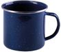 Mil-Tec Emaille mok - blauw - met metalen randje - 350ml