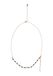 Gaya Ketting goud / zwart / wit