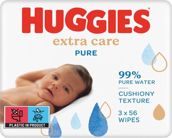 Huggies Baby vochtige doekjes Pure Extra Care 12 x 56 doekjes