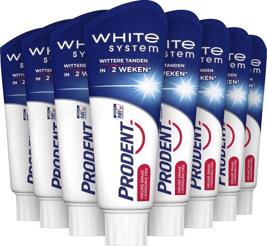 Prodent White System Tandpasta - 12 x 75 ml - Voordeelverpakking