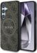 Guess 4G Ring Classic Logo Hoesje Geschikt voor Samsung Galaxy S25 Plus - Back Cover Compatibel met MagSafe / Qi2 - Bruin