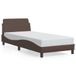 VidaXL Bedframe "Dover" Kunstleer Bruin 90x200 cm