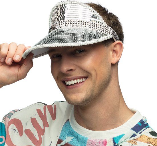 Boland Zonneklep Disco Zilver