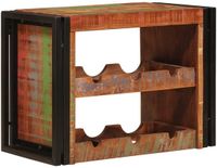 vidaXL Wijnrek Bruin 60 x 45 x 33 cm Massief hergebruikt hout