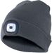 VELAMP Lighthouse led-muts, oplaadbaar, USB, 100 lumen, Eén maat, wasbaar, voor sport en werk, uniseks, antraciet