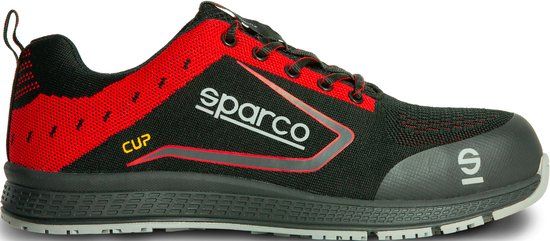 Sparco CUP ALBERT S1P - Werkschoenen - Maat 39 - Zwart/Rood
