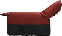 vidaXL Paardendeken Bordeaux en zwart 165 cm Polyester