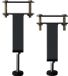 Shenzhen Haorui Industrial Technology Co., Ltd. Cadre de lit, pied de support, pieds de lit, pieds de support pour meubles, pieds de lit réglables, rétractable, métal, pour lit, pour cadre de lit, 2 pièces (20 cm-27 cm)