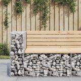 Prolenta Maison Exclusive - Tuinbank van gaascontainers, 92x71x65,5 cm, massief hout, grenen