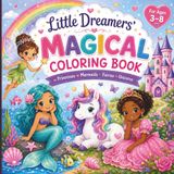 Little Dreamers Magical Coloring Book: Cute Princess, Mermaid, Fairy & Unicorn Coloring Pages for Girls Ages 3–8 | Fun and Easy Magical Activities for Kids