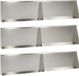 vidaXL Keermuur 6 st 100 x 12 x 50 cm Roestvrij staal