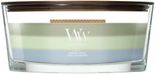 WoodWick Hearthwick - Trilogy Verdant Woods - Bougie parfumée ellipse - 50 heures de combustion