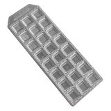 Fackelmann 40927 - Mal voor het maken van zelfgemaakte ravioli, vierkante vorm 24 vingerafdrukken, aluminium, 2,70 x 31,60 x 11,10 CM