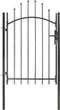vidaXL Portail Woerden Acier Noir 100x100 cm