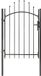 vidaXL Portail Woerden Acier Noir 100x100 cm