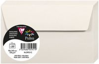Clairefontaine Stuifmeel Enveloppen 90x140 mm Lichtgrijs Katoen