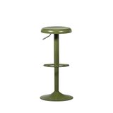 Drawer WOOOD Isaac Bar Stool - Warm Green - Plastic Seat - Industrial Style - 81cm