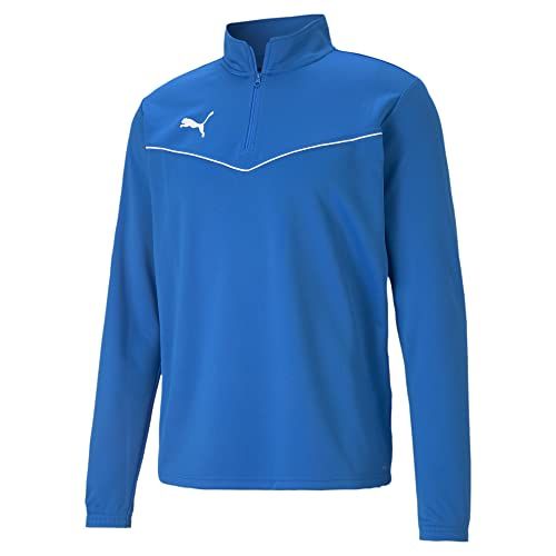 PUMA TeamRISE 1/4 Zip Top Tee - Elektrische Blauwe Lemonade - XXL