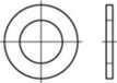 TOOLCRAFT Rondelles 3.2 mm 6 mm Acier zingué électrolytiquement 500 pièce(s) 106698