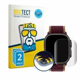 BROTECT - Screenprotector voor Apple Watch Ultra 4 (49 mm) - Folie Beschermfolie transparant volledig dekking - 2 Stuks