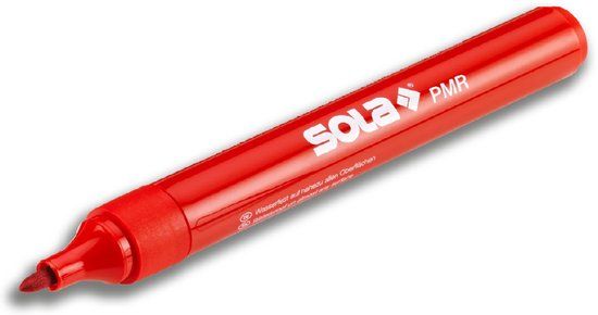 Sola PMR Serie - Permanente Marker - Rood - Snel Drogen - Waterbestendig