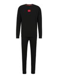 HUGO Pyjama lang 'GALAXY' rood / zwart