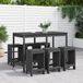 Maison Exclusive - Ensemble de jardin, 7 pièces, gris, pin massif