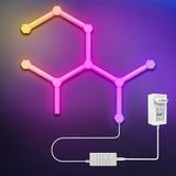 Aogled Wandlampen Hexagon LED-stripverlichting Smart Wi-Fi RGB-lichtpanelen