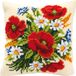 Vervaco Kruissteekkussen kit - Bloemen - 40 x 40 cm