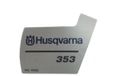 Husqvarna - Startdekking Sticker - Model 353 - Origineel