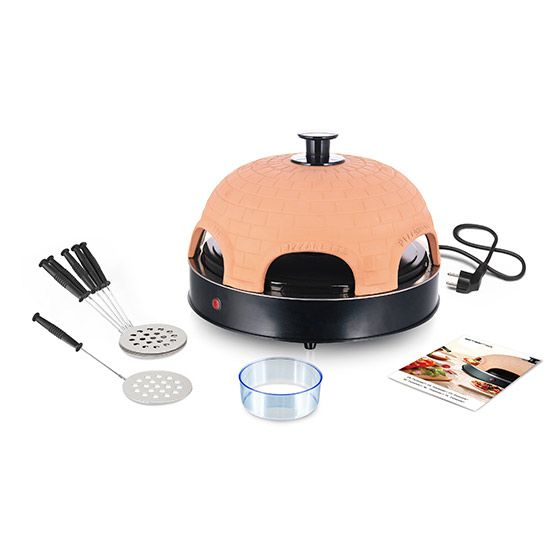 Emerio PO-115984 Pizzamaker - 6 pizza's - 1200W - Zwart/Oranje