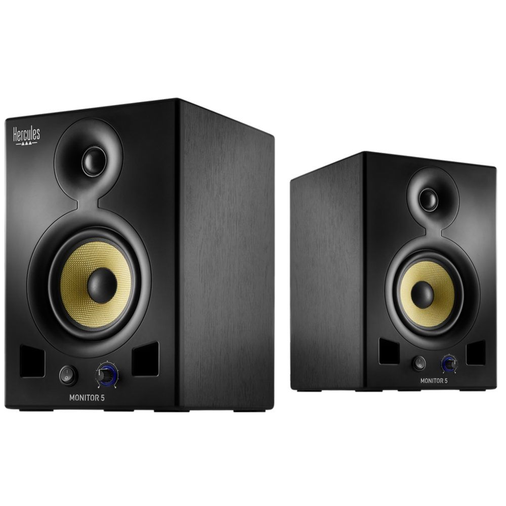 Hercules Monitor 5 - 2-weg DJ Monitor Speakers - 80W - Zwart