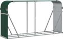 Stockage de bois de chauffage 234x45x100 cm acier galvanisé vert