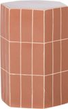 WOOOD Plu Decoratieve Bijzettafel - Keramiek - Oudroze - 54x38x32
