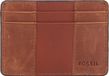 FOSSIL Everett Card Case Medium Brown