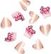 Folat Tafelconfetti Ombre Love - Roze, Rood, Meerkleurig